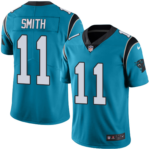 Nike Panthers #11 Torrey Smith Blue Youth Stitched NFL Limited Rush Jersey